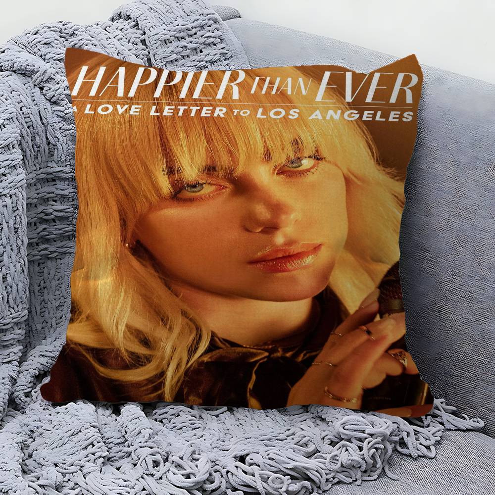 B-Billie E-Eilish Maple Design Cushion Cover Happy Autumn Harvest decor Holiday Decorati Pillow Cover