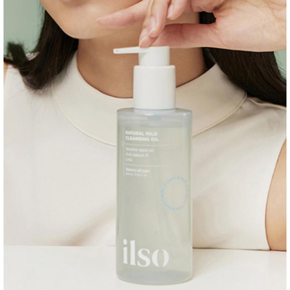 ilso Natürliches mildes Reinigungöl mit geringer Reizung 200ml – Sanfte Reinigung, Make-up-Entfernung, Koreanisch