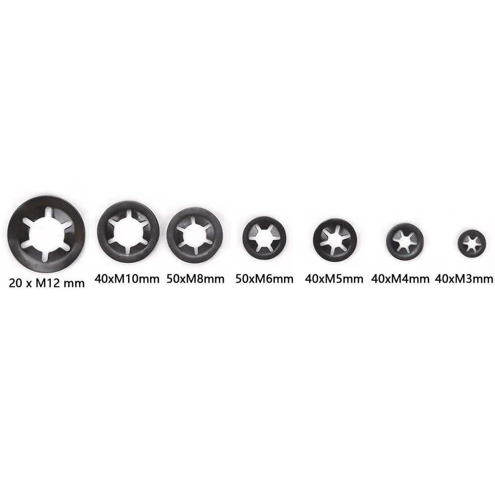 M6 M8 M10 M12 Locking Washers Star Gaskets Star Tooth Fastener Star Nut Fastener Starlock Washers
