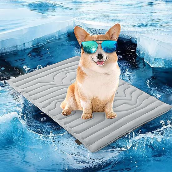 Dog Cooling Mat Summer Self Cooling Pet Sleeping Pad for Dogs Cats Washable Non-Slip Cool Blanket for Indoor Outdoor Use