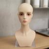 Hairpiece Display Mannequin Head Neck and Torso Bust SkinToned