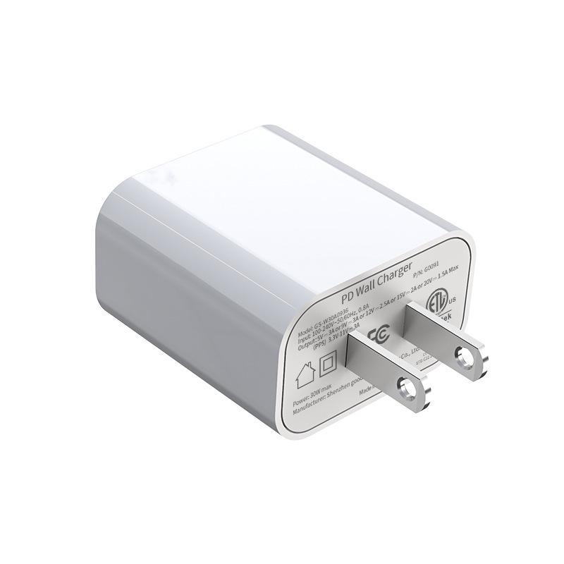 3C Certified 30W GaN Fast Charger with PD & Multi-functional Wireless Charging, 5V/3A.