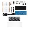 4-digit   Digital LED Clock Kit Auto Display Time/Temperature Electronic   Kit Clock - Red