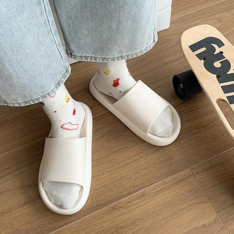 

Тапочки с боковым видом на толстой подошве, подходят для использования в помещении и на улице, модные и универсальные для пар, тапочки для пар 44-45