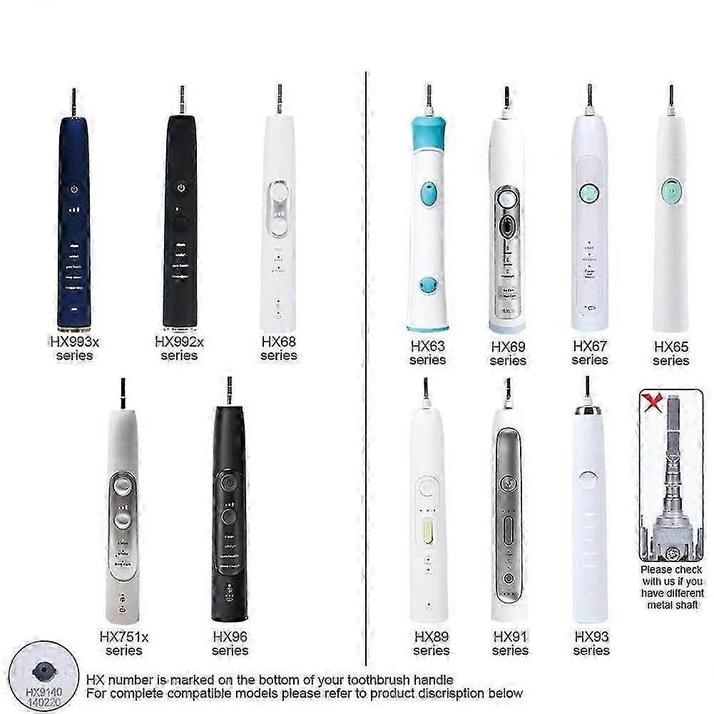 Metal Shaft Link Rod Vibrating Tip Replacement for Philips Sonicare 6 Series 9 Series HX6970 HX936 Electric Toothbrush