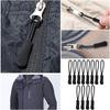 12Pcs Zipper Pulls Set Zipper Tags Kit Nylon Cord Pull Tab Zipper Pull Zip Tag Cord Pulls Zipper Extension for Jackets Backpacks