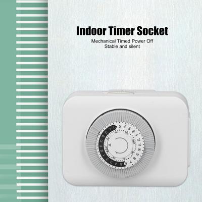 US Standard Timer Socket Mechanical Time Control Plug Energy Saving Timer Switch  Daily Use