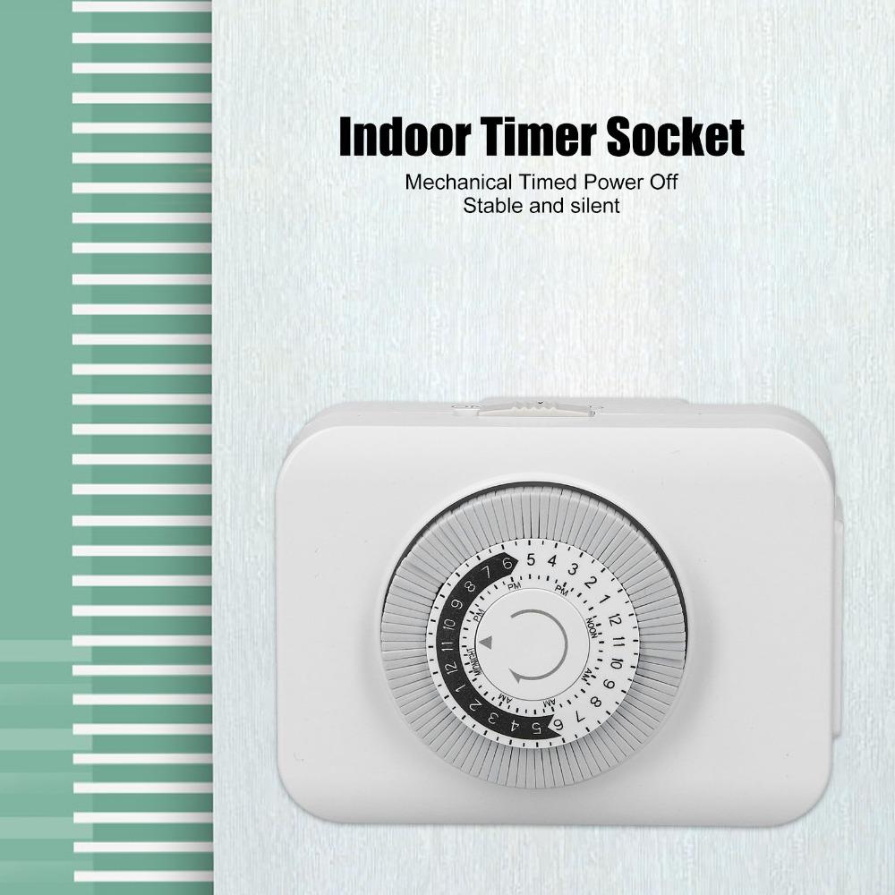 Mechanical Timer Switch 125V Time Control Plug Energy Saving Mechanical Timer  Home Appliance