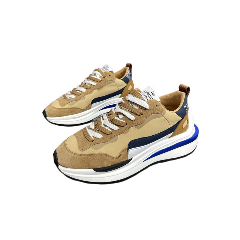 Spring and summer leather waffle shoes original dad shoes four seasons tide child leisure sports bc