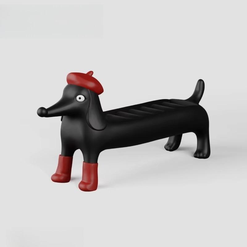 Dachshund Dog Ring Storage Box, Jewelry Display Rack, Creative Ring Tray, Cute Desktop Ornament, Jewelry Organizer Gift