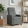 Recliner Armchair Dark Gray Fabric