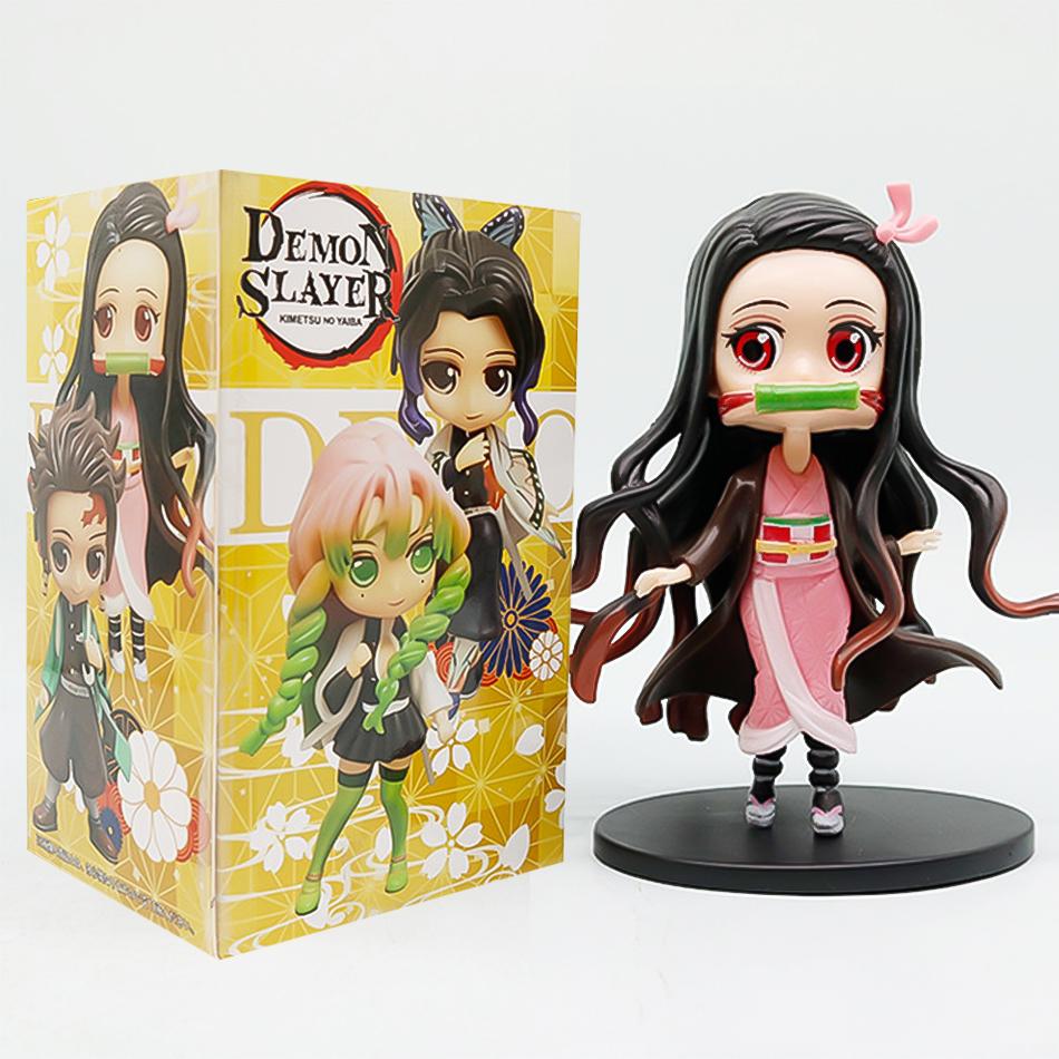 8pcs/set 2026 New  Demon Slayer Tanjiro Kamado Nezuko Anime Figure Model Toys Ornament Toys Mystery Box Decoration Collection To