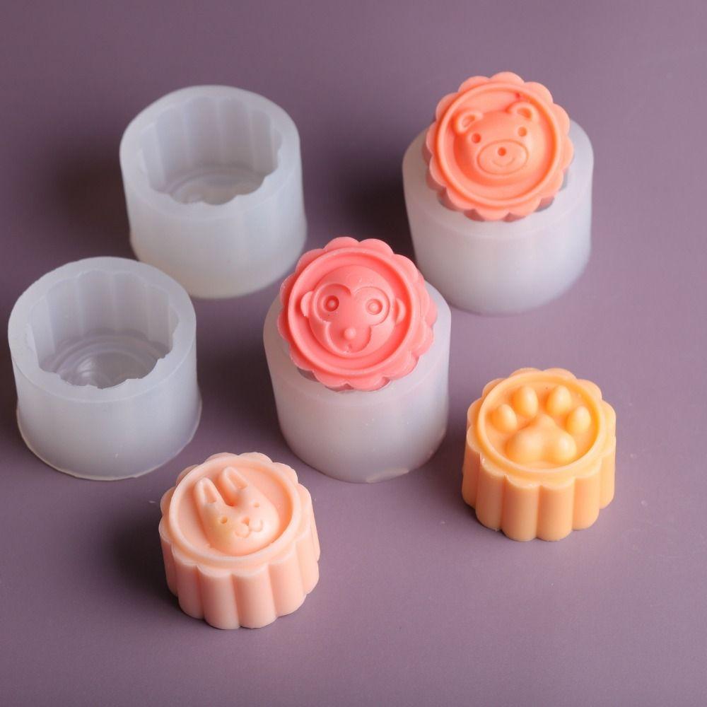 Soft Panda Claw Mooncake Mold Cartoon Animal Pastry Mold  Mid- Autumn Festival