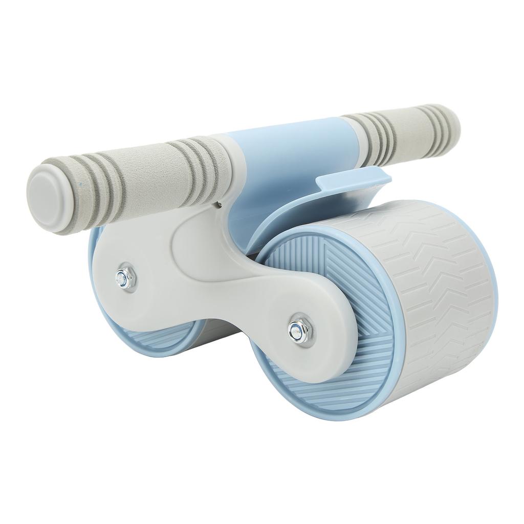 Double Round Abdominal Wheels Roller Domestic Abdominal Exerciser Home Gym Fitness Equipment Blue Gray