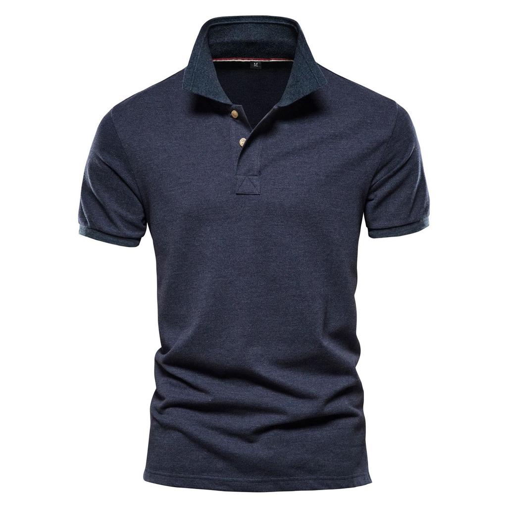 Summer New Cotton Sports Short Sleeve Men's Fashion Shirt Top