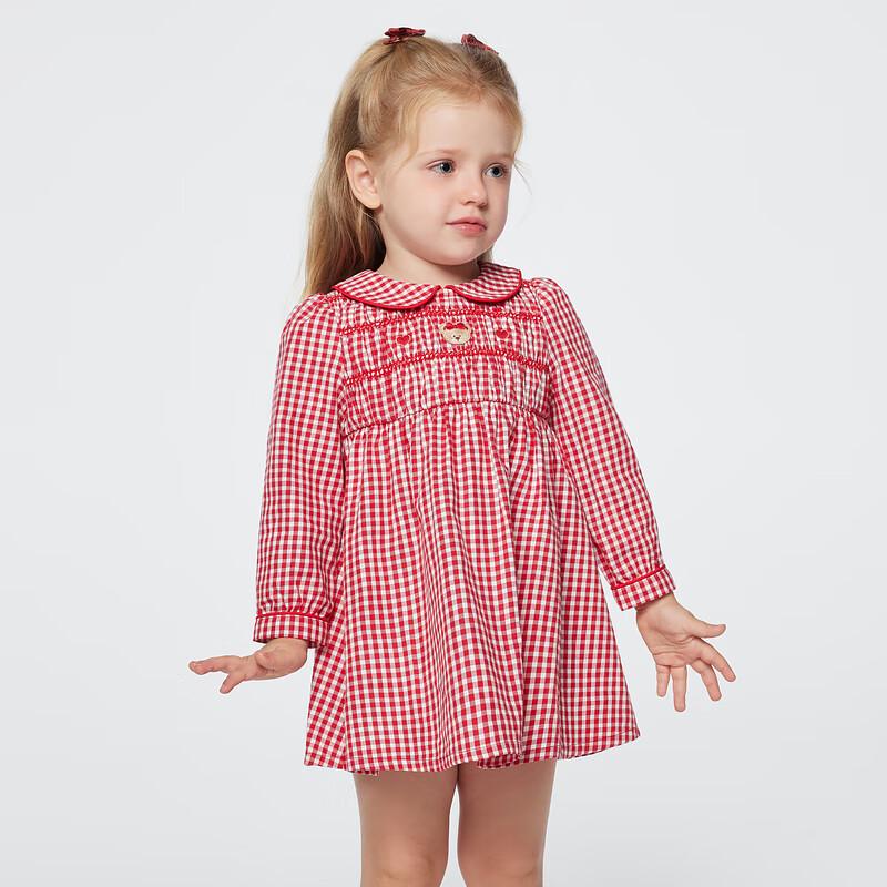 PawinPaw Girls' Cartoon Bear Shirt Dress