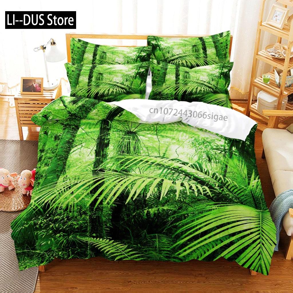 Banana Leaves Bedding Set Duvet Cover Set 3d Bedding Digital Printing Queen Size Bedding Set Fashion Design