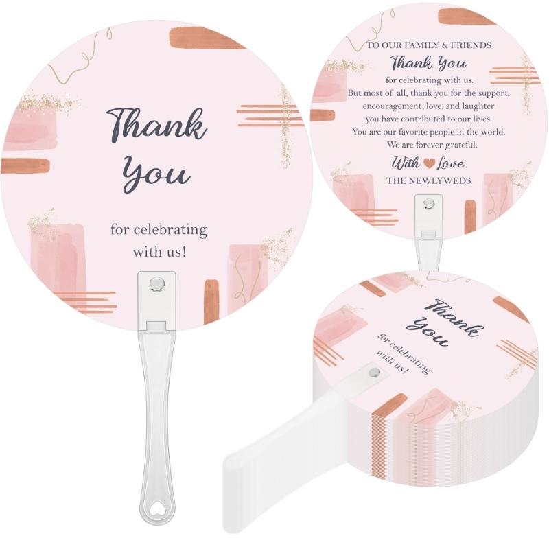 

10pcs Wedding Hand Fans With Grateful Words Perfect For Guests At Ceremonies Parties And Birthdays 1