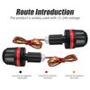 2PCS LED Turn Signal For Motorcycle Handlebar Handle Bar End Blinker Waterproof 12-24V Modification Decorative Light