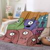 1pc Monster, Cartoon Blanket Warm, Cozy, And Soft, Suitable for Sofas, Beds, Cars, And Office Use.Perfect for Camping And Travel, Making It a Great Gi