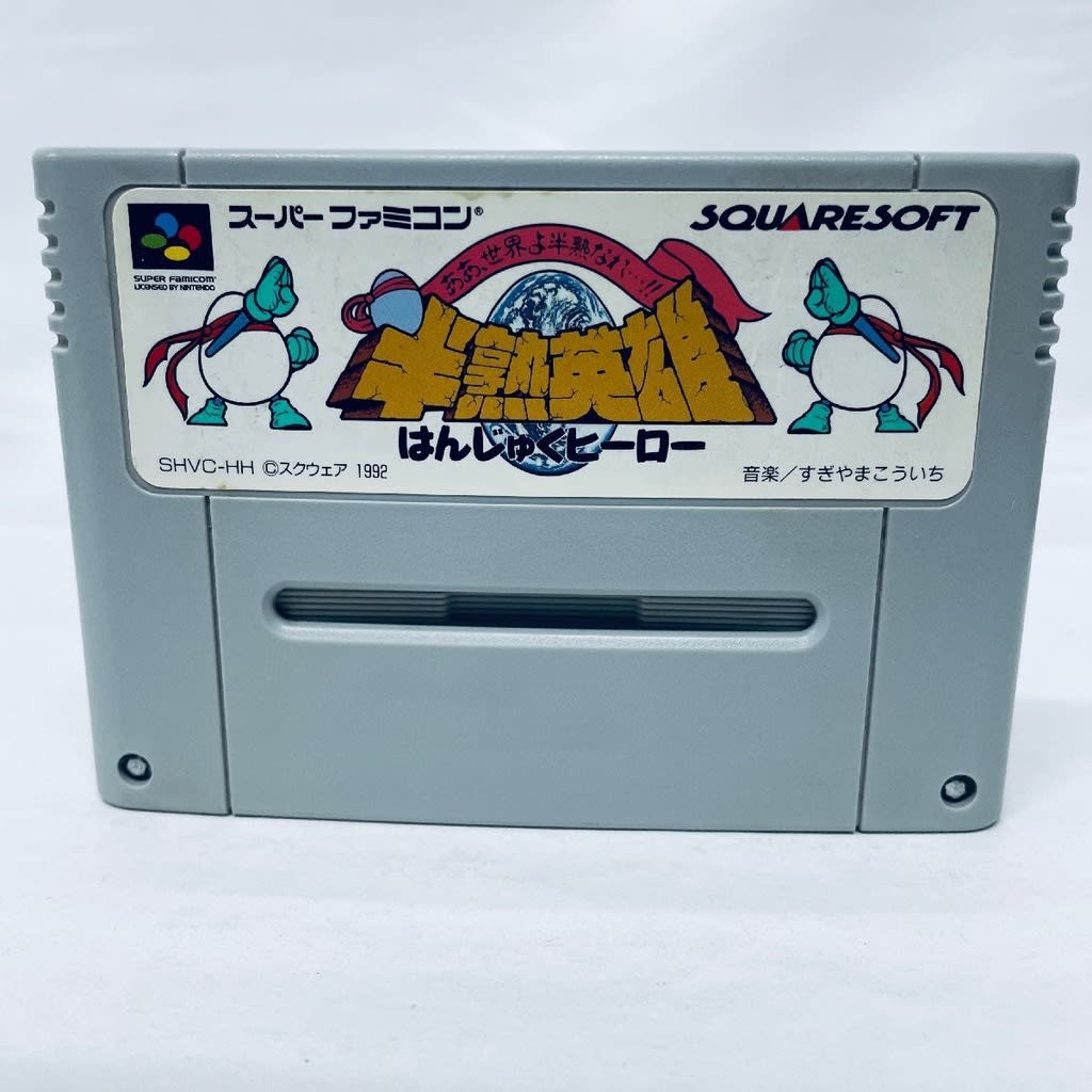 Used Hanjuku Hero - Hanjuku Eiyuu Aa, Sekai yo Hanjuku Nare...!! SFC SNES Super Famicom SHVC-HH tested working Nintendo Strategy Square NTSC-J