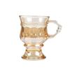 Amber Glass Wine Cup - Bridesmaid/Groomsman Wedding Souvenir & Gift