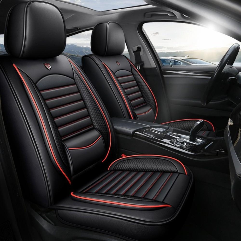 1PC PU Leather Car Seat Covers Breathable and Waterproof Faux Leather Automotive Seat Covers for Cars SUV Truck Sedan Universal Anti Slip Seat Cover