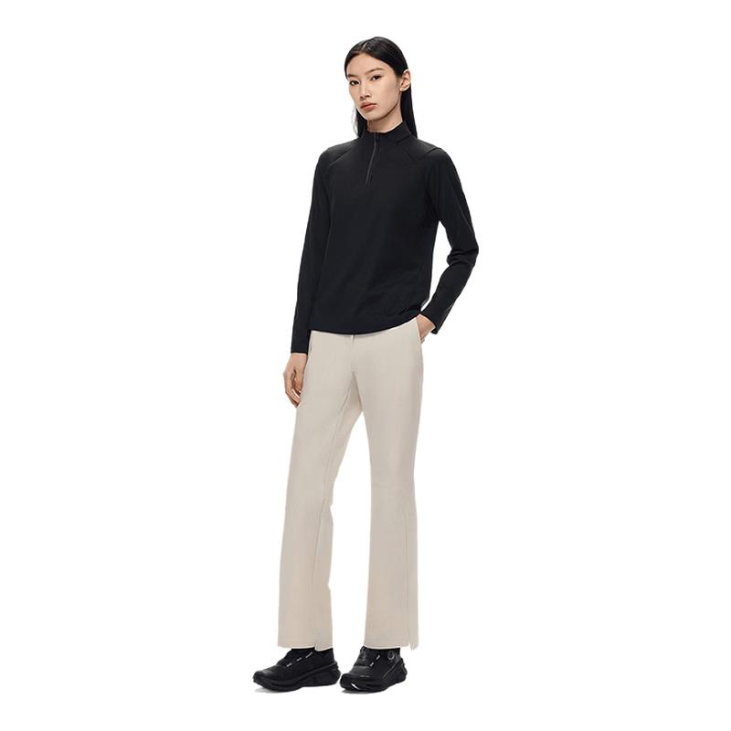 Anta Women s Champion All-Weather Half-Zip Brushed Long-Sleeve Sports Top XL