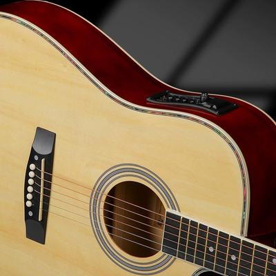 Acoustic Guitar Piezo Pickup, 4 Band Equalizer, with 2.5mm Plug, Preamp Amplifier Equalizer Tuner