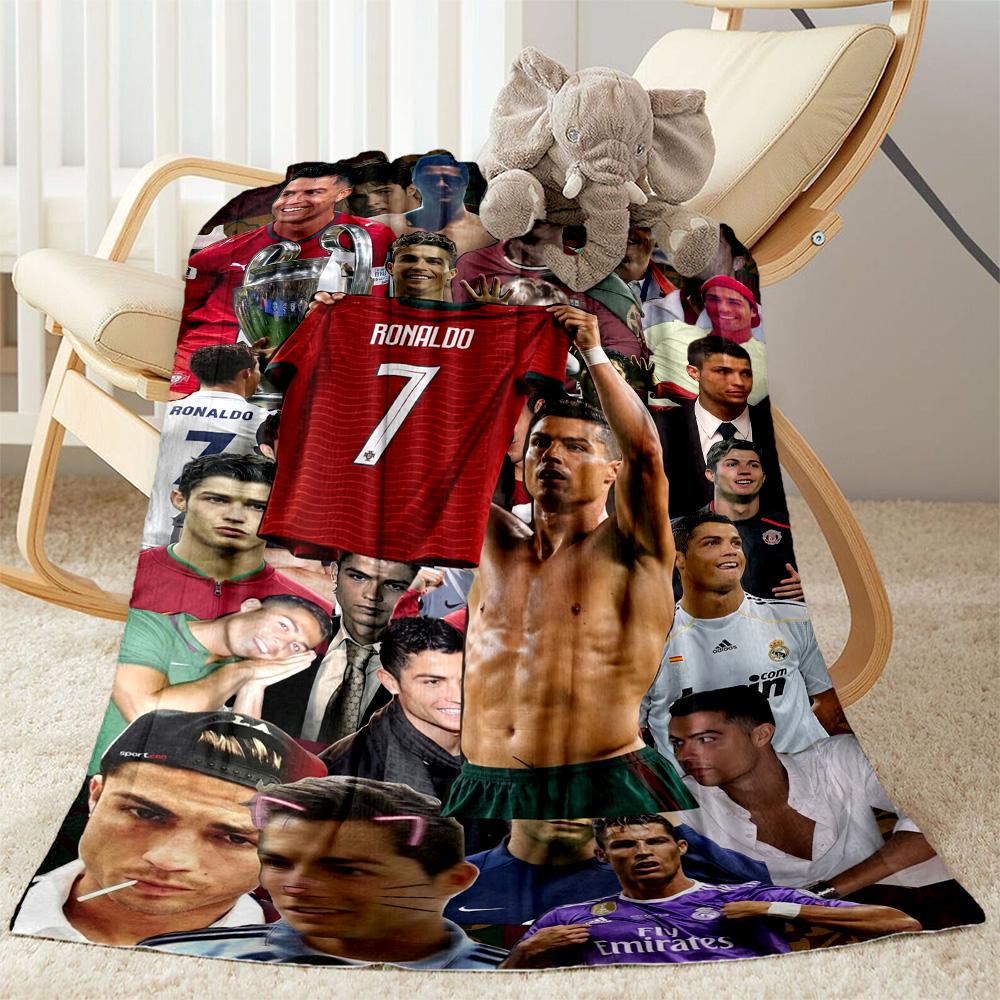 Cristiano Ronaldo 194 Blanket Durable Comfort Great for Bed Chair Bedding Four Seasons Universal Modern Gifts For Family Or Friends