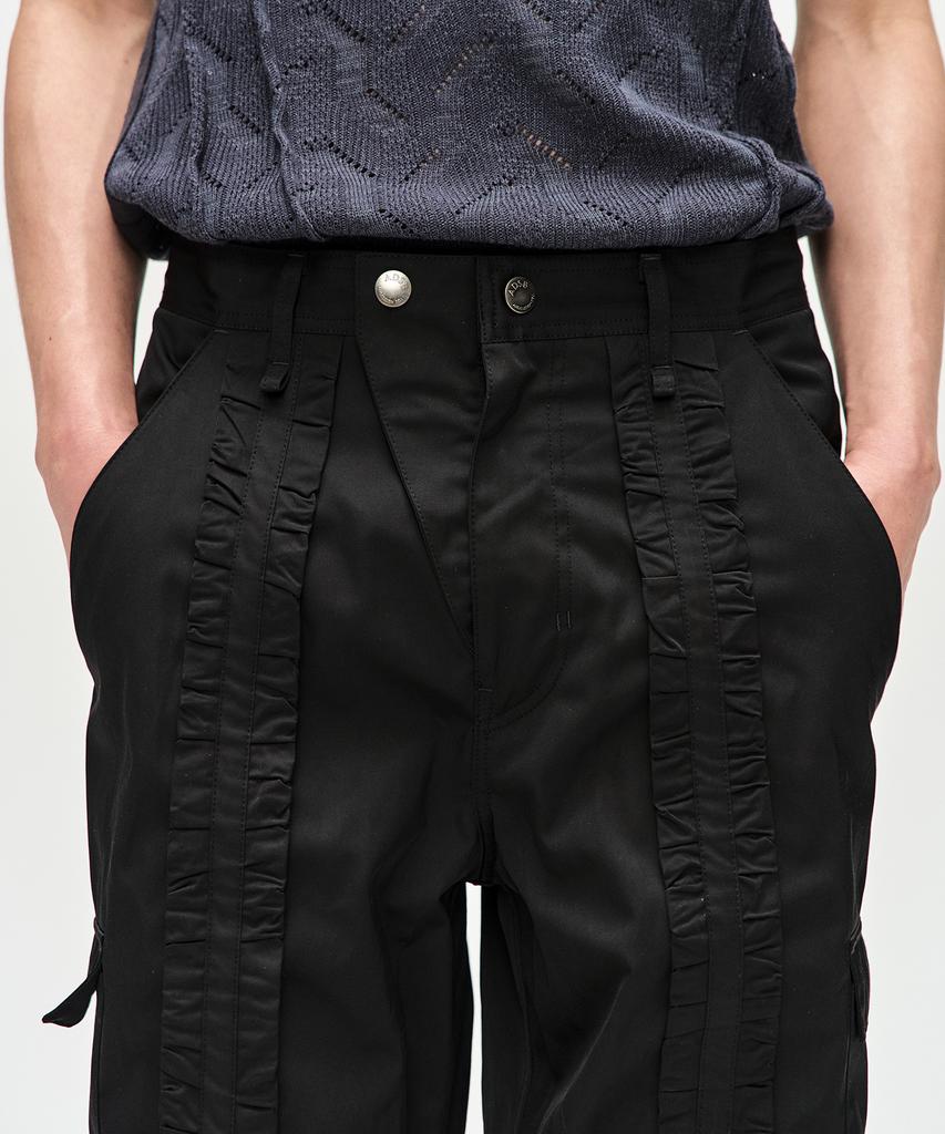 ADSB ANDERSSON BELL Canley Puckering Cargo Pants Apa702M(Black)