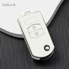 New Tpu Car Flip Key Case Cover Shell Fob For Mazda 2 3 5 6 Cx7 Cx9 Rx8 Mx5 M6 Key Protector Holder Keyless Accessories Keychain
