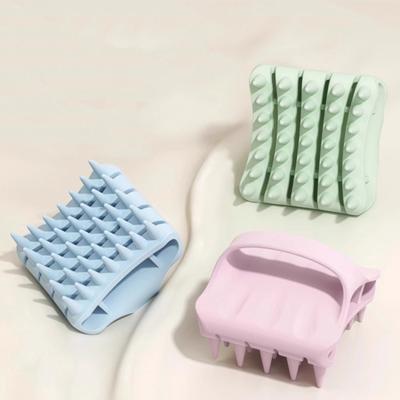 Spazzola Massaggiante Shampoo Setole Morbide in Silicone Allevia Mal di Testa Forfora Spazzola per Lavaggio Capelli Strumento Massaggio Capelli