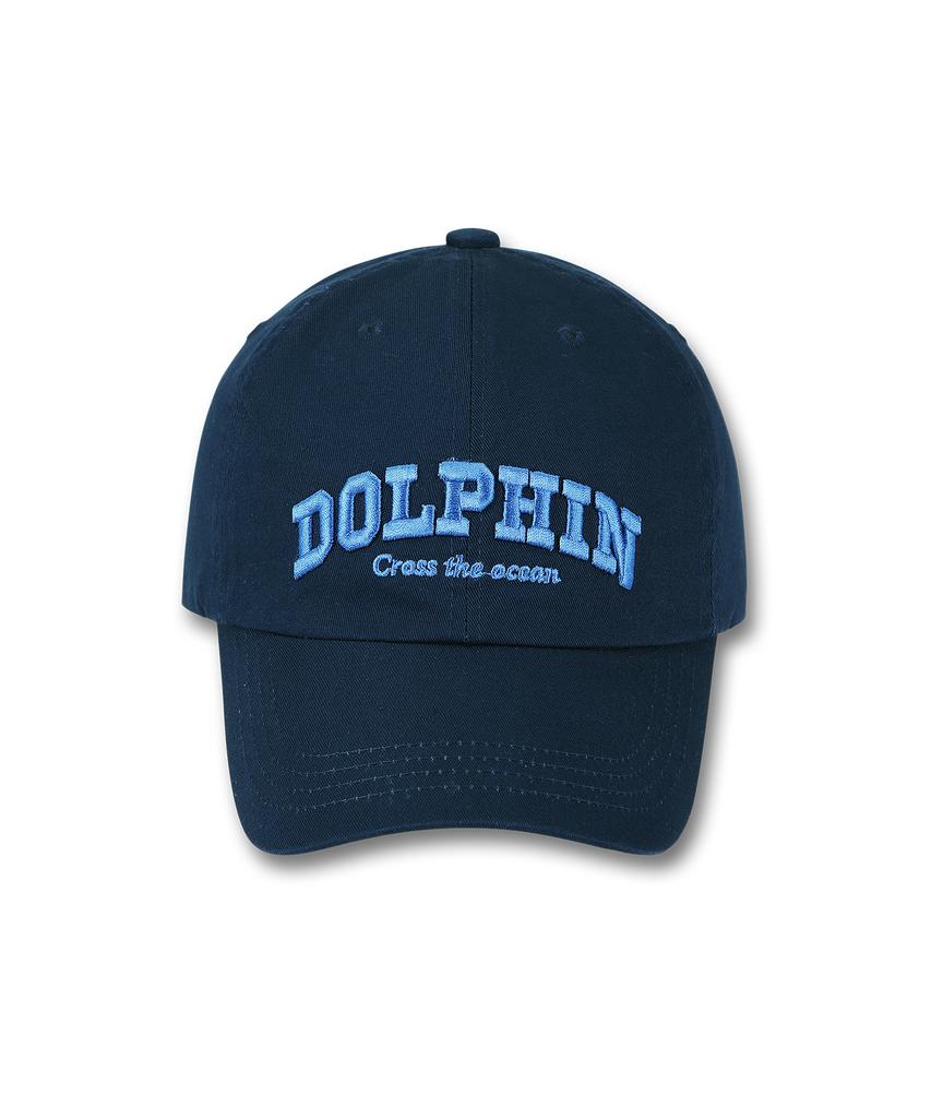 DOLPHIN WAVE APPAREL Dolphin Authentic Logo Ball Cap Navy