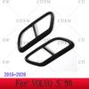 For Volvo XC60 S60 XC90 S90 V90 Stainless Steel Car Tail Muffler Exhaust Pipe Output Cover Decorative Cover Car Accessories