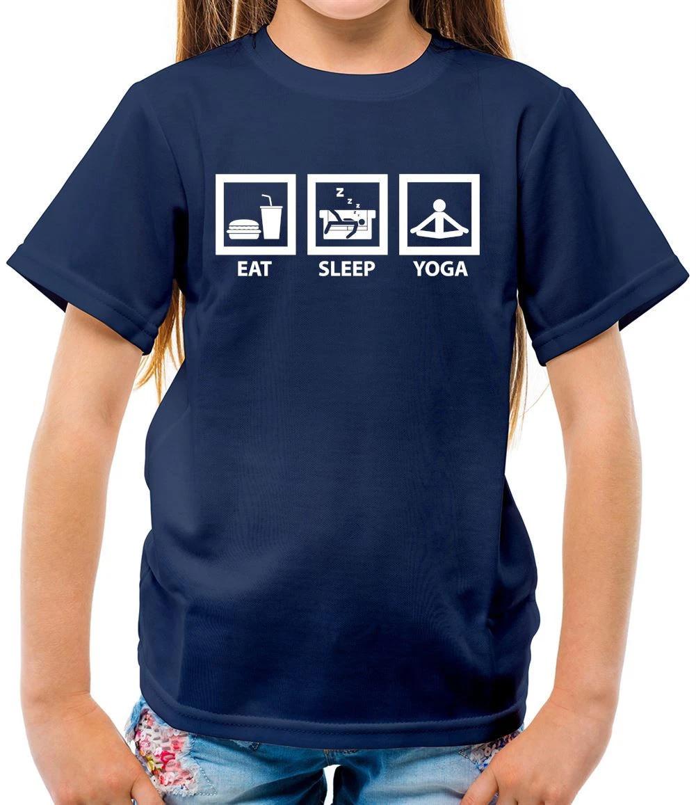 Eat Sleep Yoga - Kids T-Shirt - Spiritual Peace Love Funny Exercise Mat 110