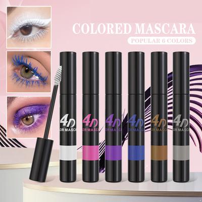 Highly Pigmented 4D Mascara Volumizing And Lengthening Formula for Thick Defined Lashes Intense Black Color Smudge Proof Flake Resistant