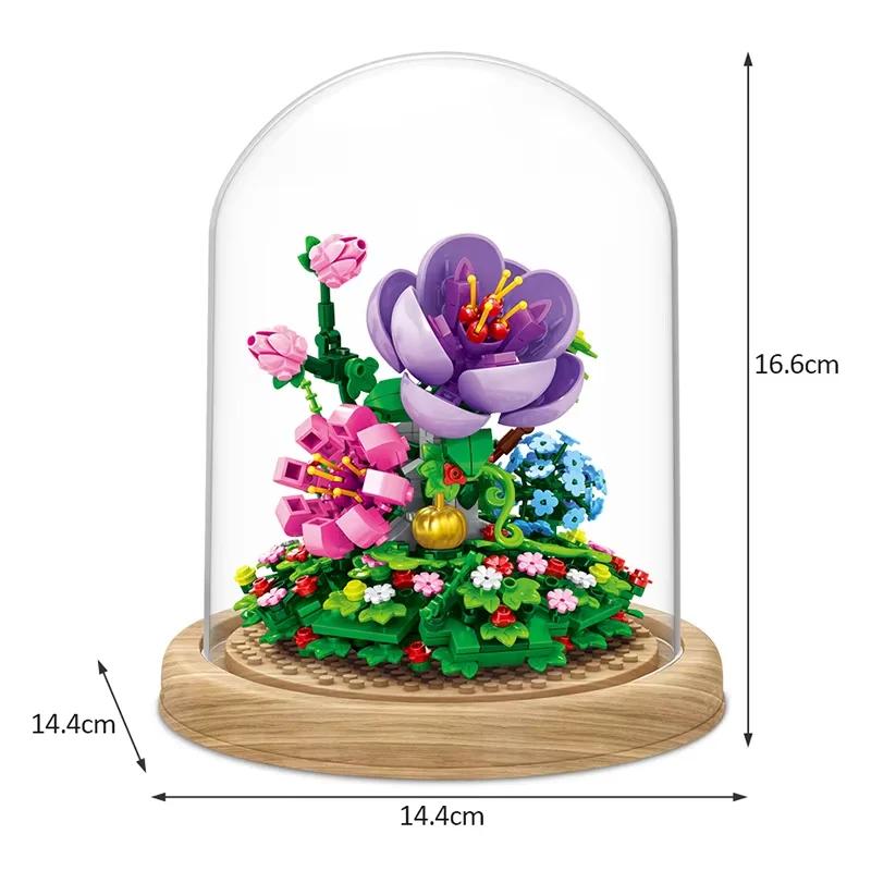 Eternal Flower Mini Building Blocks Toy Home Building Blocks Classic Model Mini Building Blocks Set Children's Set Gift