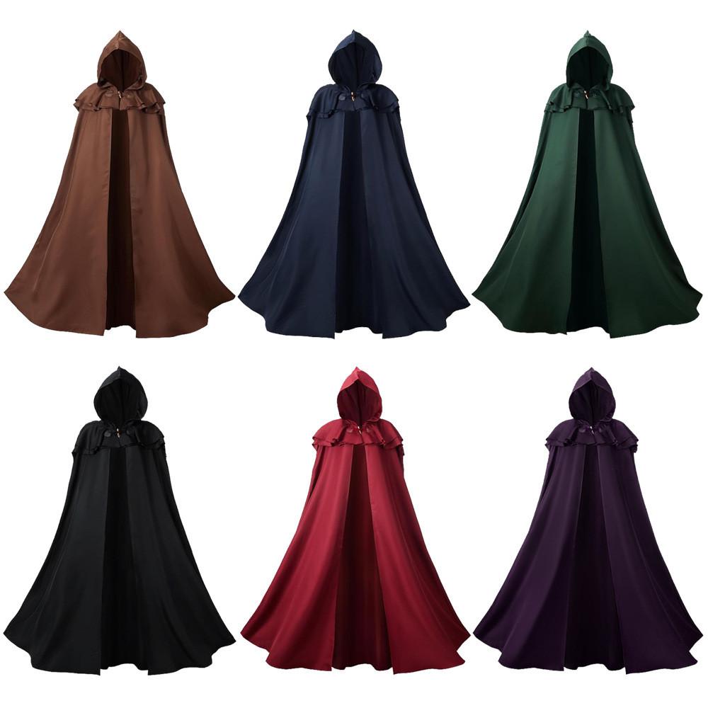 Capa de Cavaleiro Medieval com Tecido de Poliéster para Fantasias de Cosplay e Halloween para Adultos