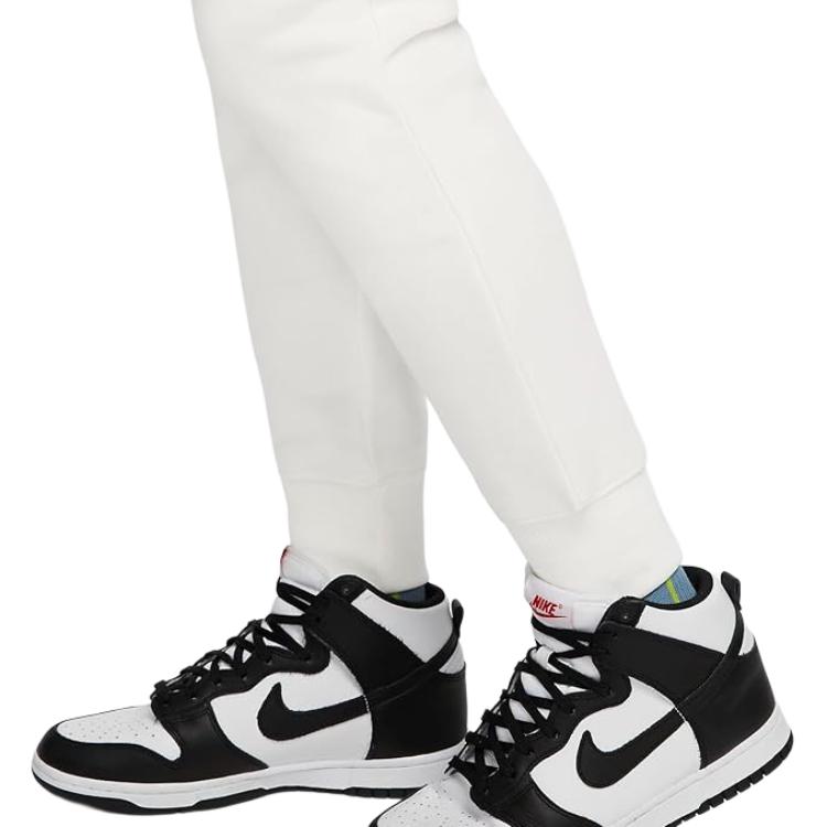 Nike Logo High-Waisted Slim Fit Joggers Women bottoms White DQ5689-133