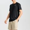 Asics Logo Knit Running Pullover Comfortable Breathable Casual Sport Crew Neck Short Sleeve T-Shirt Men Tops Black 2011D046-001