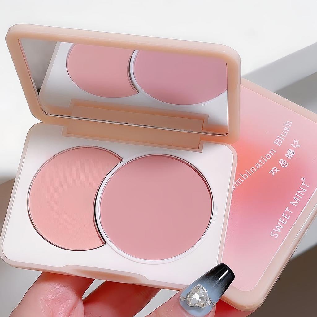 Blush Palette Matte Natural Cheek Contour Peach Pink Red Nude Makeup Purple Expansion Contraction Blush Mineral Powder