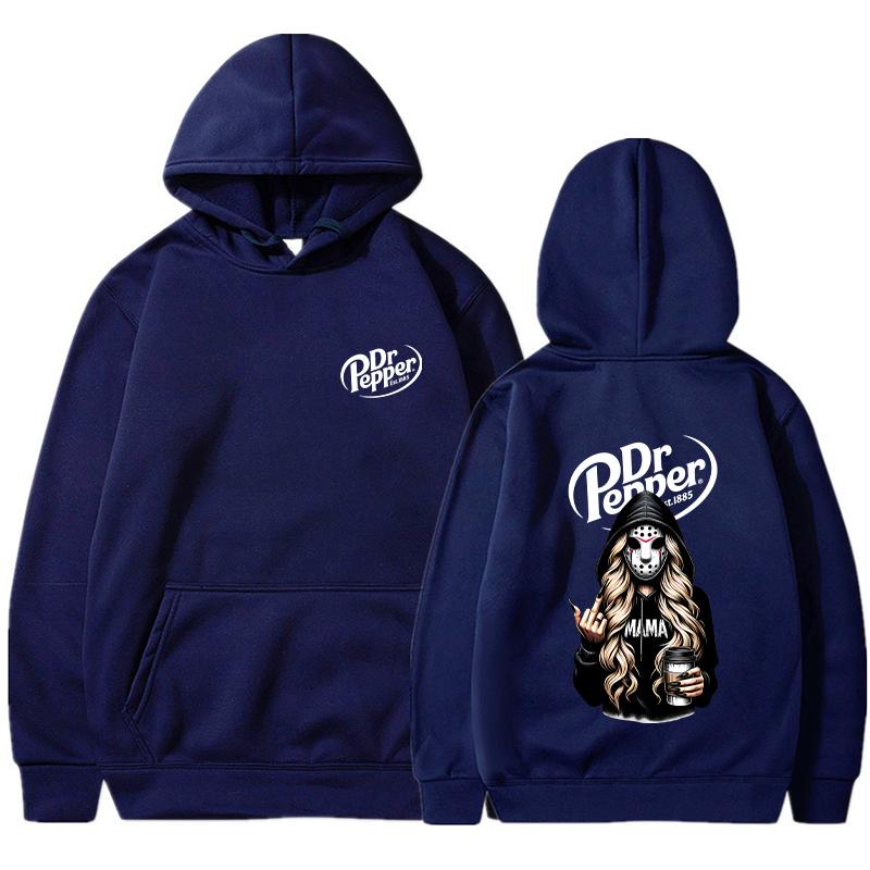

Killer Mama Dr Pepper Хелловінські Худі Чоловіча Мода З Принтом З Довгим Рукавом Светри Жіночі Повсякденні Харадзюку Худі Пуловери Топи M