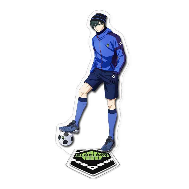 Blue Prison-themed Acrylic Double-layered Standee Anime Display Collectible