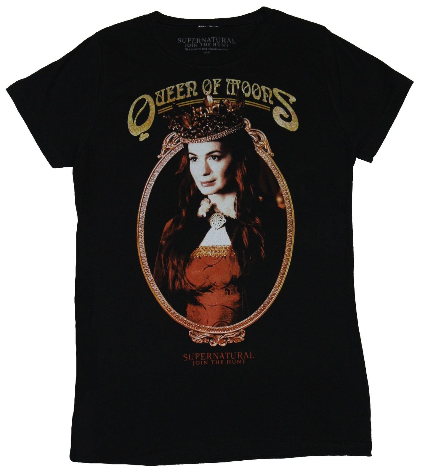 Supernatural Girls Juniors T-Shirt - Queen of the Moons Circle Portrait Image XL