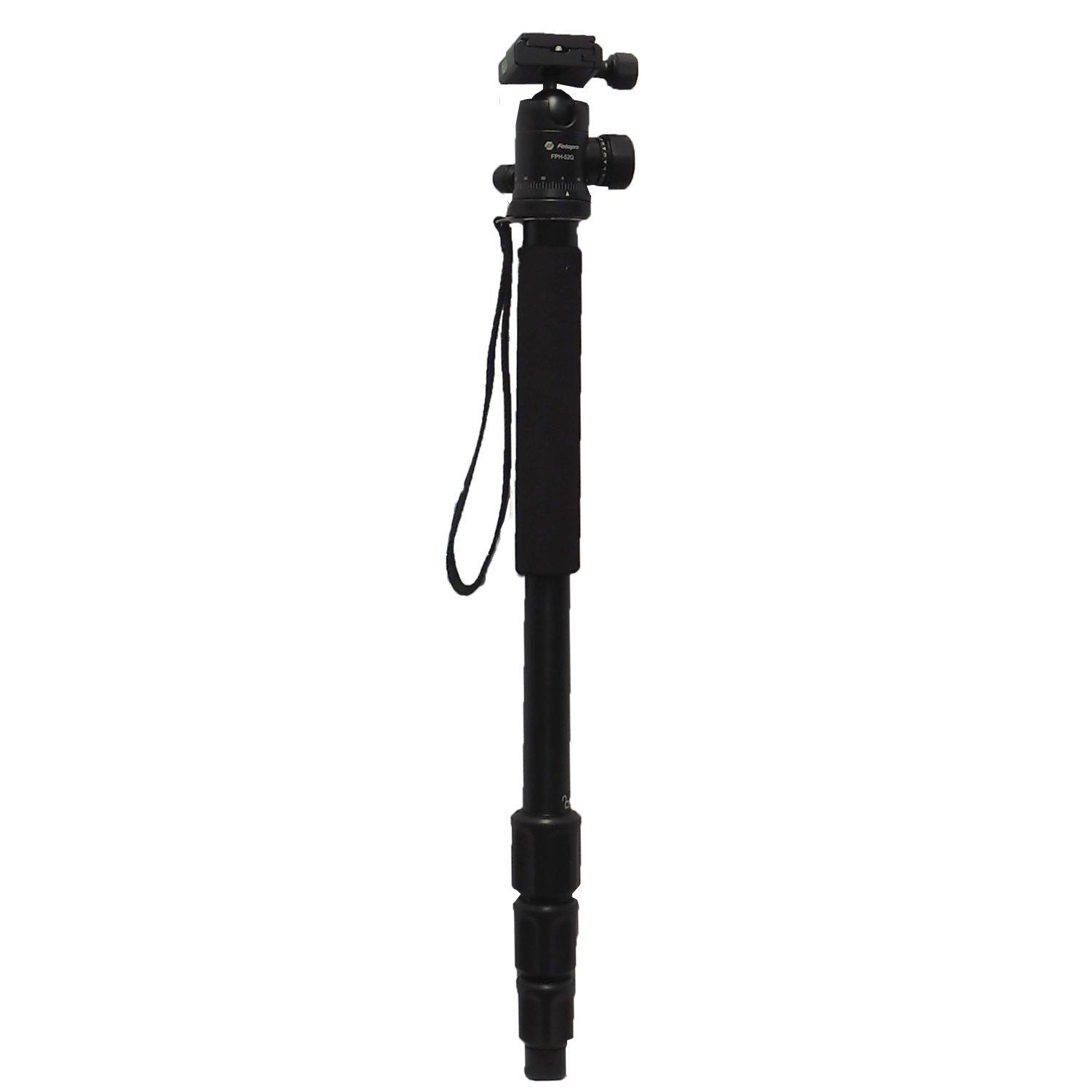 

Fotopro Monopod Medium Ball Head with 25mm Leg Black 816863 NGA-54 4-Stage Diameter, Aluminum, чорний