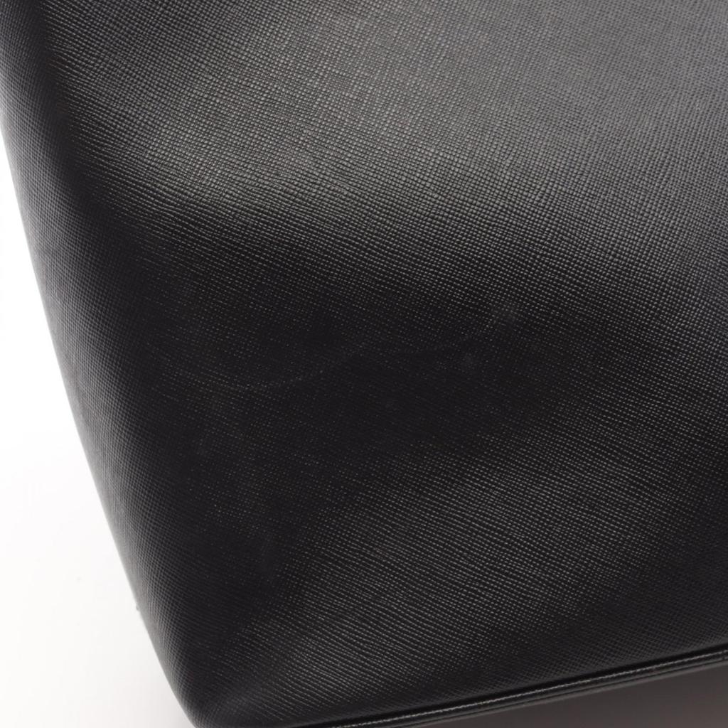 Used Salvatore Ferragamo Gancini Tote Bag leather Black Used Women