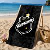 Fc Crest Design Printed Microfiber Beach Towel, Soft And Absorbent, Quick-Dry, Ideal for Summer Travel, Beach Essential, Swimming Pool