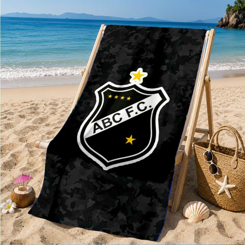 Fc Crest Design Printed Microfiber Beach Towel, Soft And Absorbent, Quick-Dry, Ideal for Summer Travel, Beach Essential, Swimming Pool