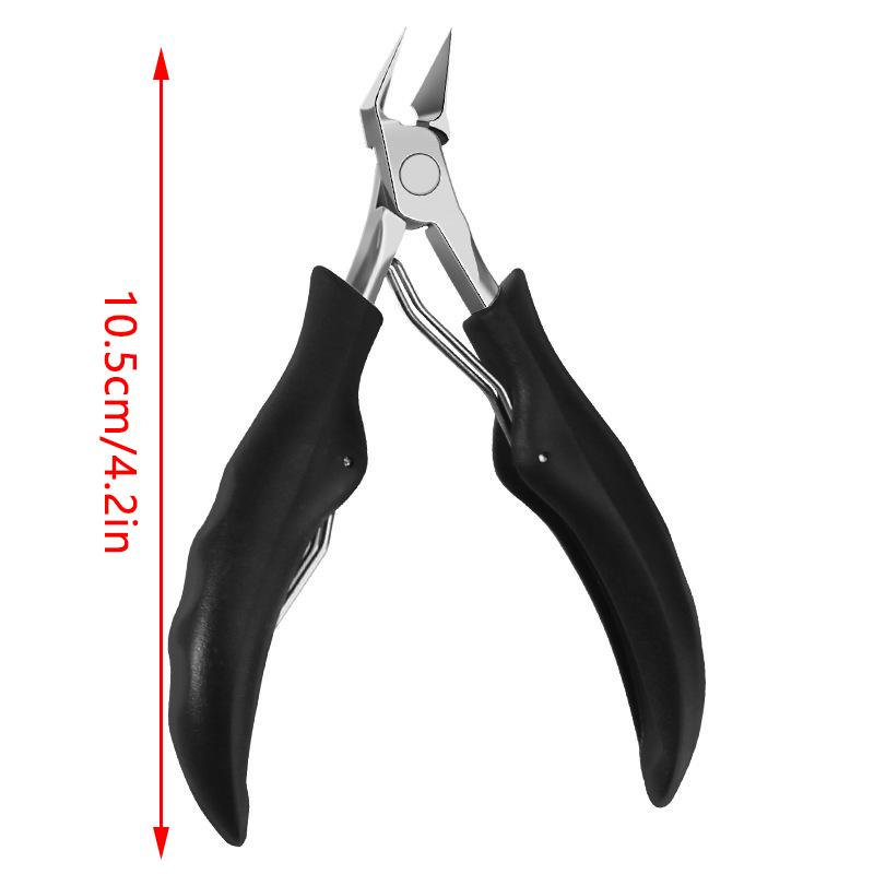 Nagelknipser, Nagelhautzange, professionelle Schere zum Entfernen eingewachsener Zehennägel, abgestorbener Haut, Nagelknipser aus Edelstahl, Pediküre-Werkzeug